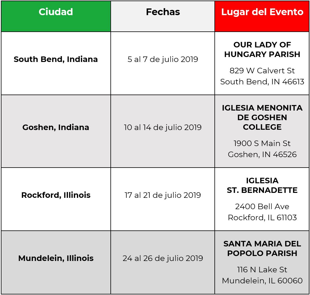 Calendario Consulado Sobre Ruedas