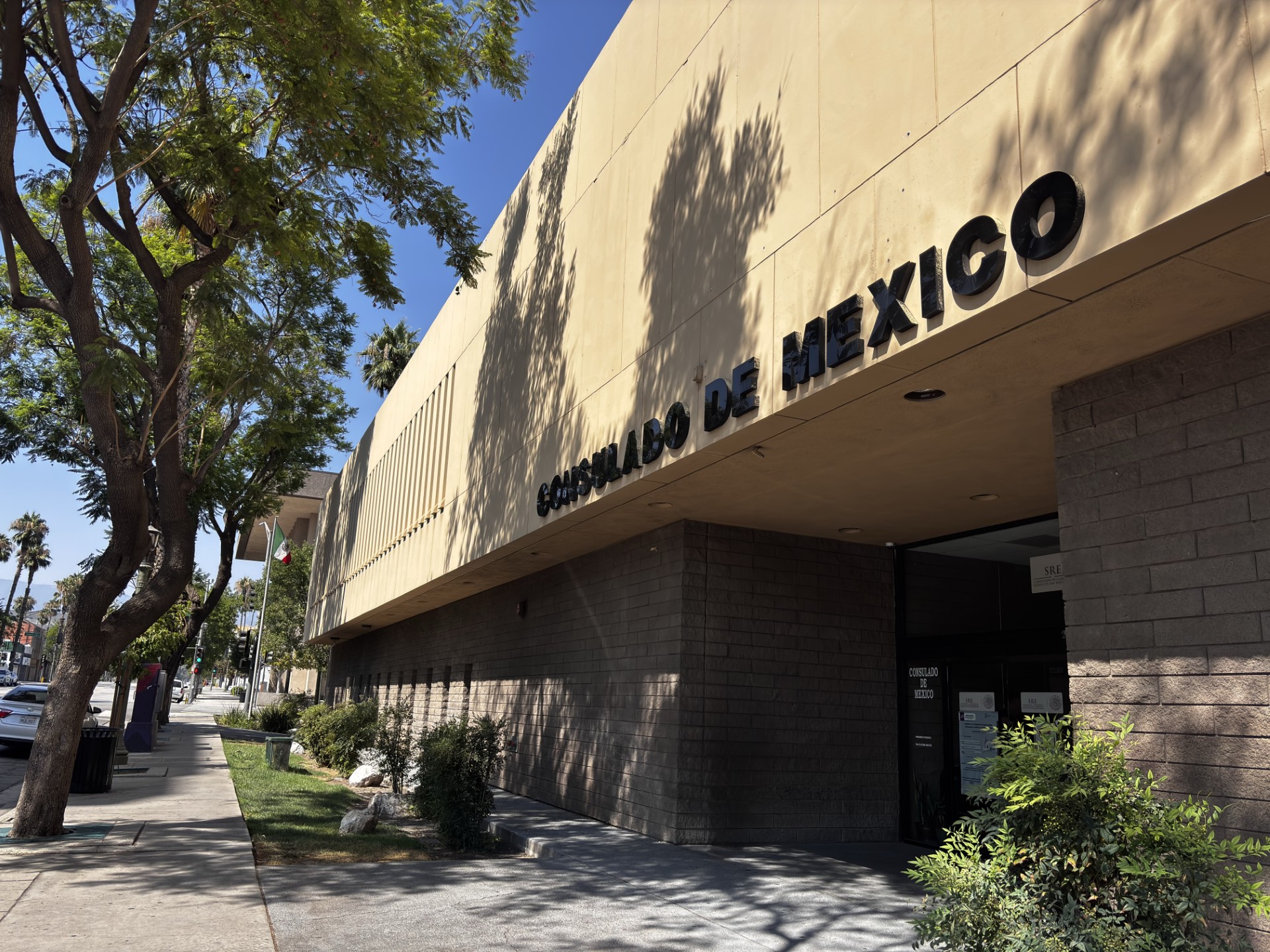 Vista del Consulado de México en San Bernardino